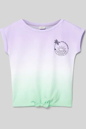 QS by s.Oliver T-shirt z wiązanym detalem