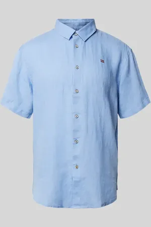 Napapijri Koszula casualowa o kroju regular fit z lnu