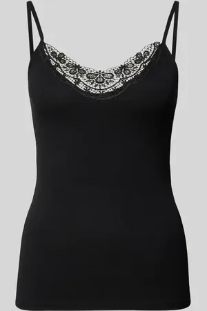 VERO MODA Top na ramiączkach z obszyciem z koronki model ‘INGE’