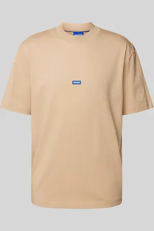 Hugo Blue T-shirt z naszywką z logo model ‘Nieros’