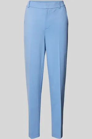 Oui Spodnie materiałowe o kroju tapered fit z kantami