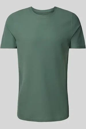 McNeal T-shirt z prążkowanym okrągłym dekoltem