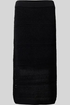 QS by s.Oliver Spódnica midi z ażurowym wzorem model ‘Crochet’