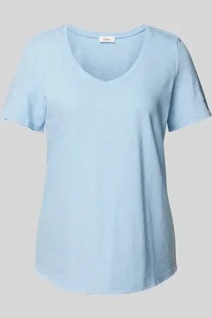 QS by s.Oliver T-shirt z dekoltem w serek