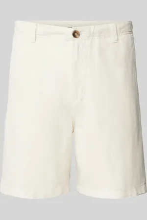 SELECTED Szorty o kroju regular fit z tkanym wzorem