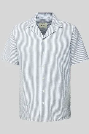 Redefined Rebel Koszula casualowa o kroju regular fit z kołnierzem z połami model ‘Jonas’