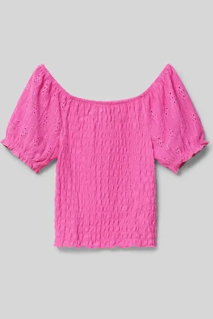 ONLY T-shirt z marszczonymi detalami model ‘TILDA’