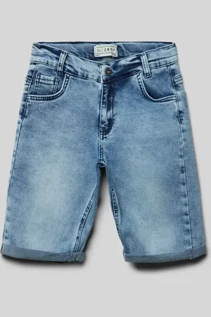 Blue Effect Szorty jeansowe o kroju regular fit z naszywką z logo