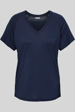 FRANSA T-shirt z dekoltem w serek model ‘Joselyn’