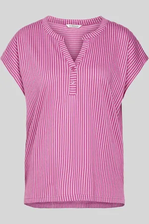 TOM TAILOR T-shirt z kołnierzem z lamówką