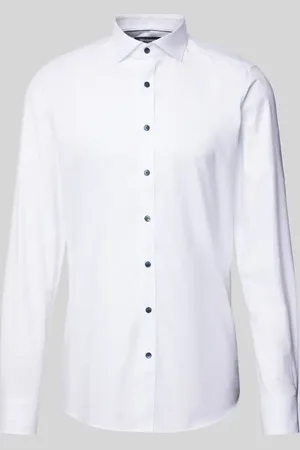 Olymp Koszula biznesowa o kroju slim fit z twillu z bardzo długim rękawem