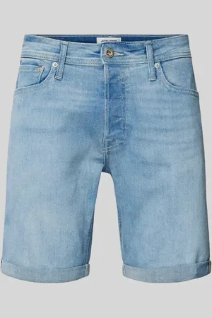 JACK & JONES Szorty jeansowe o kroju regular fit z 5 kieszeniami model ‘RICK’