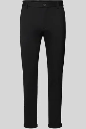 Lindbergh Spodnie materiałowe o skróconym kroju slim fit