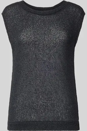 Opus Top z dzianiny z krótkimi rękawami model ‘SITTY’