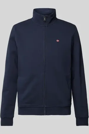 Napapijri Bluza rozpinana z wyhaftowanym logo model ‘BALIS’