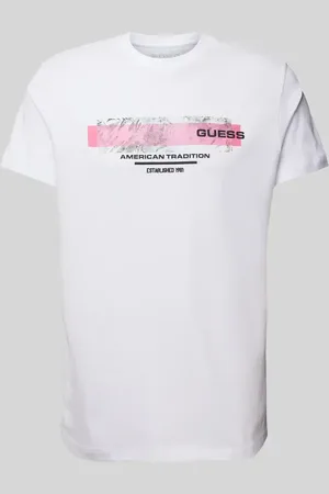 Guess T-shirt z nadrukiem z logo