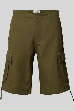 JACK & JONES Szorty cargo o kroju regular fit ze szlufkami na pasek model ‘COLE’