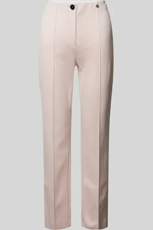Marc Cain Spodnie materiałowe o kroju slim fit z przyszytym kantem