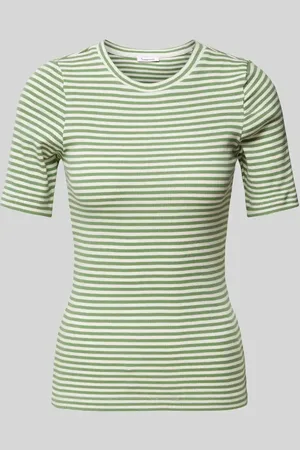 Knowledge Cotton Apparal T-shirt z detalem z logo