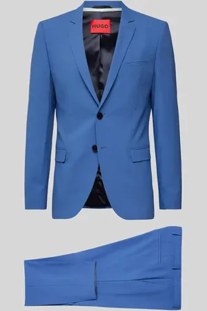 HUGO BOSS Garnitur o kroju slim fit z marynarką na 2 guziki model ‘Arti/Hesten’
