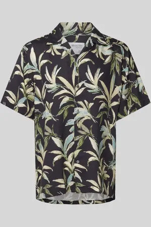 SELECTED Koszula casualowa o kroju regular fit z kołnierzem z połami model ‘NOA’