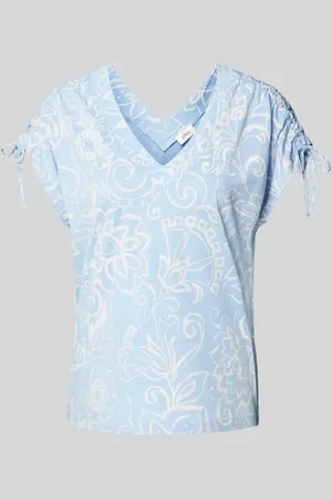 QS by s.Oliver T-shirt z dekoltem w serek