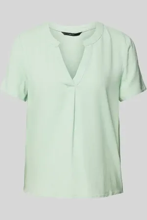 VERO MODA Bluzka z kołnierzem z lamówką model ‘MYMILO’