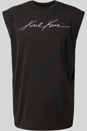 Karl Kani Top z wyhaftowanym logo model ‘Autograph’