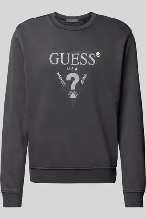Guess Bluza z nadrukiem z logo model ‘TREATED’