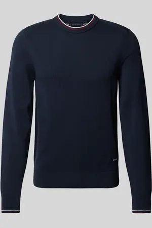 Tommy Hilfiger Sweter z dzianiny z naszywką z logo