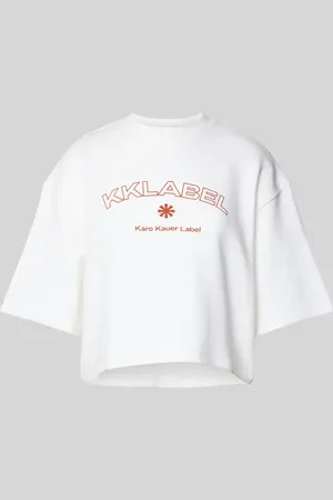 Karo Kauer T-shirt krótki z nadrukiem z logo