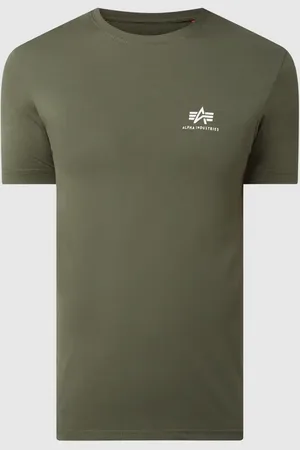 Alpha Industries T-shirt z nadrukiem z logo model ‘Basic T’
