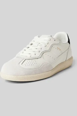 ALOHAS Sneakersy skórzane z napisem z logo