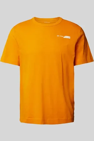 TOM TAILOR T-shirt o kroju regular style z nadrukiem z logo