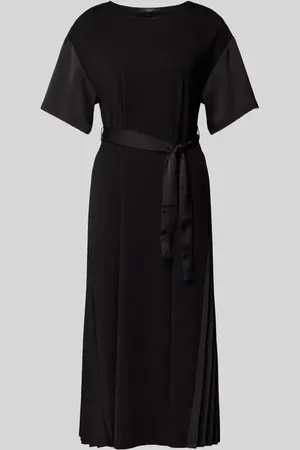 Max Mara Sukienka midi z wiązanym paskiem model ‘JORDAN’