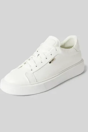 Antony Morato Sneakersy skórzane z detalem z logo model ‘ARTEM IN TUMBLED LEATHER’