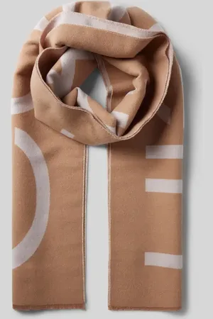 Calvin Klein Szal z frędzlami model ‘FRINGES’