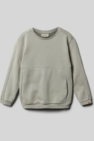 Lil Atelier Bluza z detalem z logo model ‘NALF’
