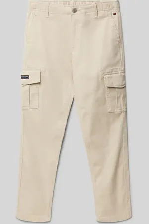 Tommy Hilfiger Spodnie cargo z prostą nogawką i naszywką z logo model ‘UTILITY’