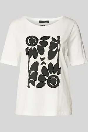 Oui T-shirt zdobiony kamieniami