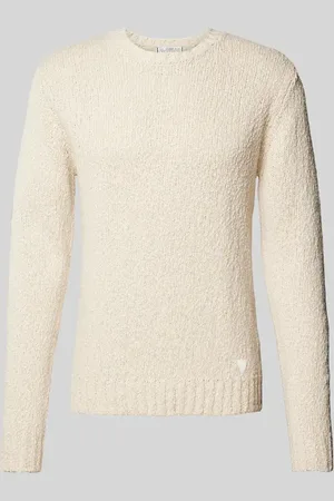 Guess Sweter z dzianiny z naszywką z logo model ‘DEVEN’