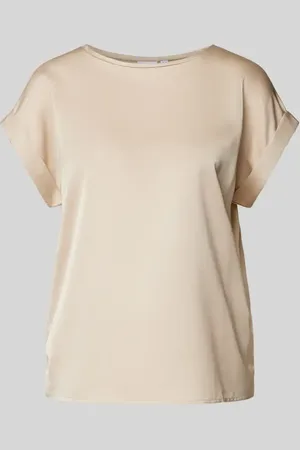 VILA T-shirt z przeszytymi zakładkami na rękawach model ‘VIELLETTE’