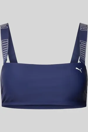PUMA Top bikini z nadrukiem z logo