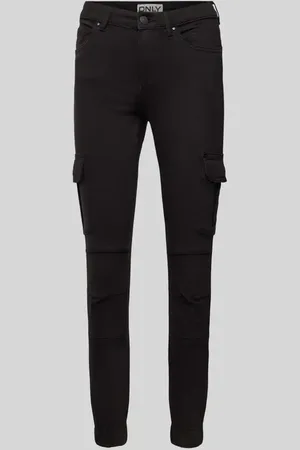 ONLY Spodnie cargo o kroju regular fit z kieszeniami cargo
