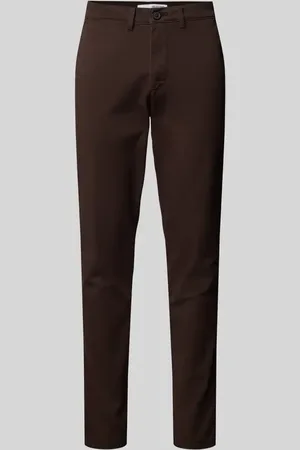 SELECTED Chinosy o kroju slim fit ze szlufkami na pasek model ‘NEW Miles’