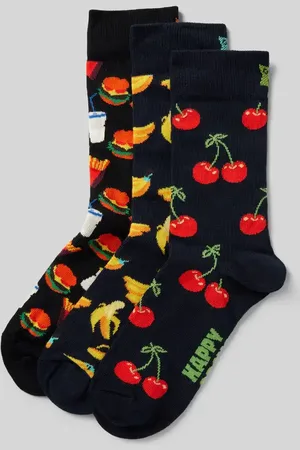 Happy Socks Skarpety z nadrukiem z motywem w zestawie 3 szt.
