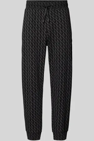 Armani Exchange Spodnie dresowe o kroju regular fit z zaznaczonym rozporkiem