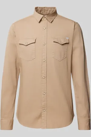 JACK & JONES Koszula casualowa o kroju slim fit z kołnierzykiem typu kent model ‘ESHERIDAN’