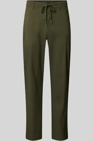 SELECTED Chinosy o kroju regular tapered fit z tunelem model ‘LERO’