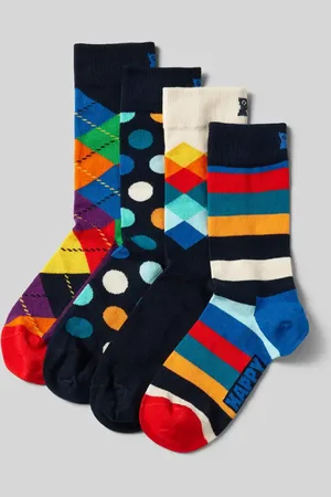 Happy Socks Skarpety z różnymi wzorami w zestawie 4 szt.